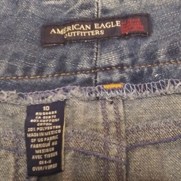 American Eagle Blue Denim Skirt Size 10 - Picture 5 of 6